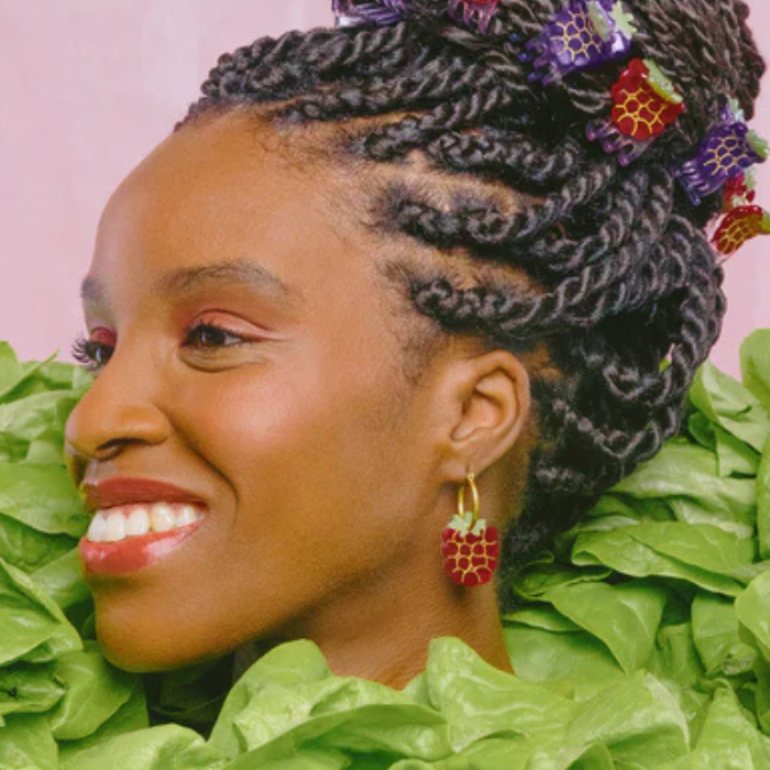 Boucles d'oreilles Framboise