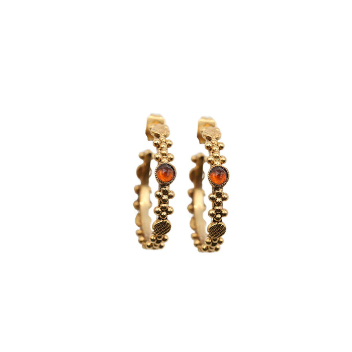 Créoles Jasmine Hessonite