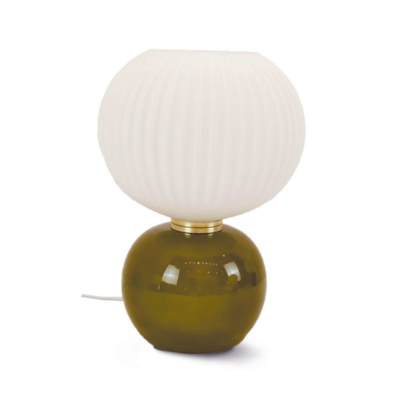 Lampe boule à poser Kaki