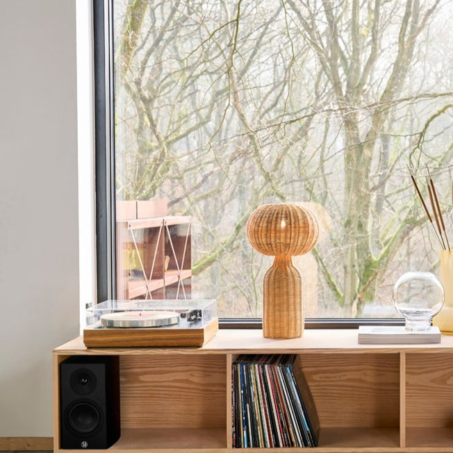 Lampe à poser Rotin