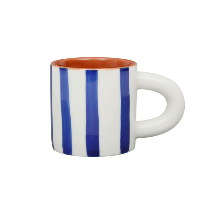 Set de 2 Tasses rayées marine