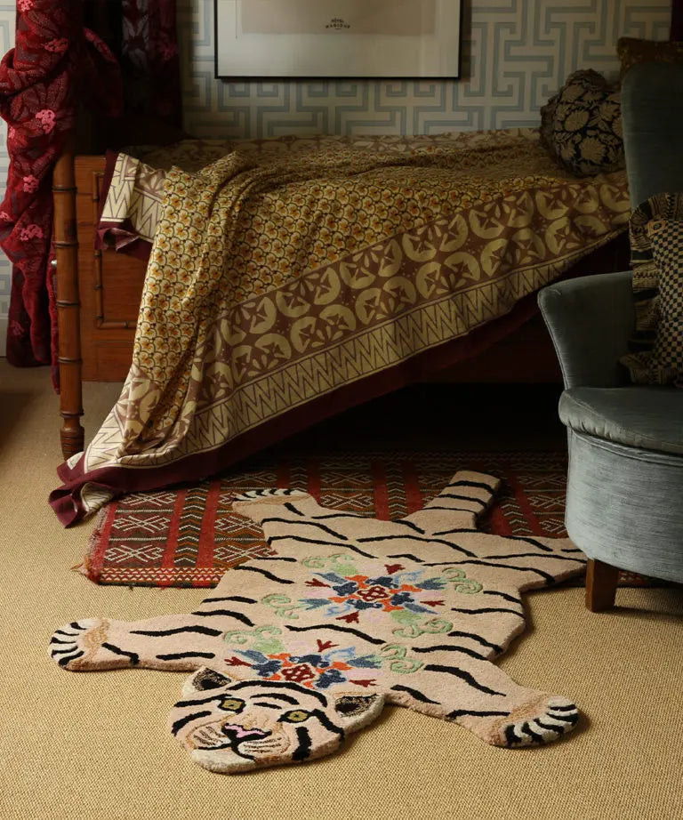 Tapis Tigre rose Large