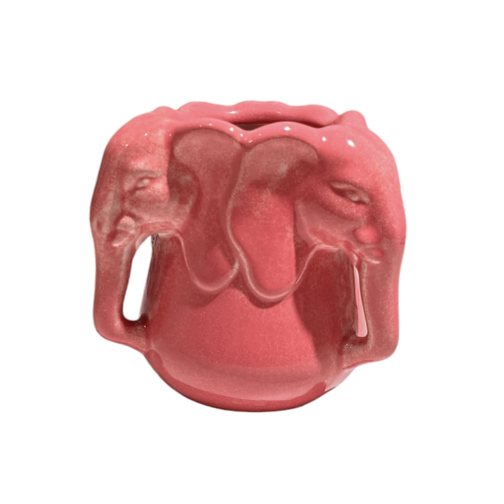 Vase Rose Éléphant