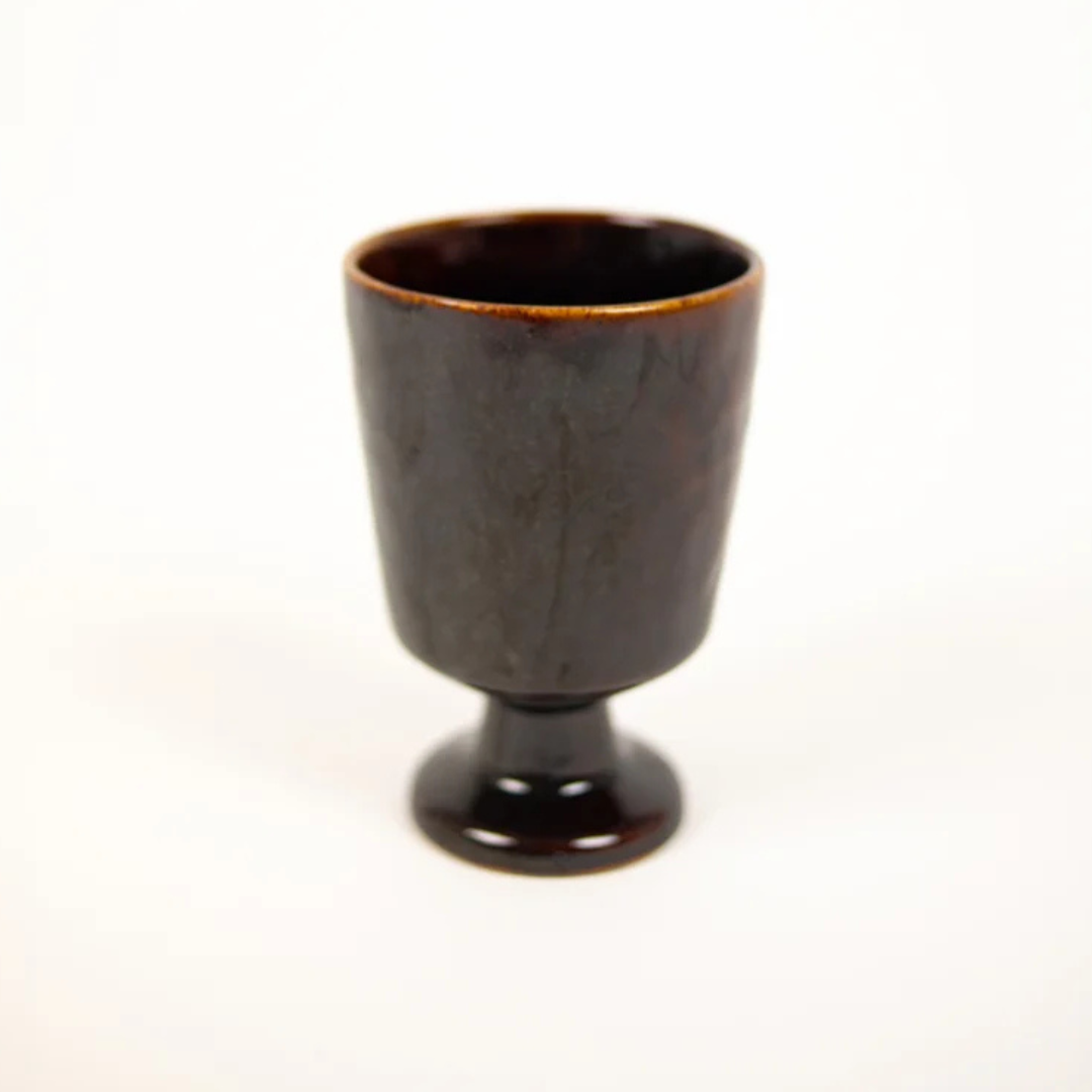 Verre à Pied Marron Glacé