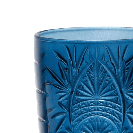 4 Verres gravés Bleu