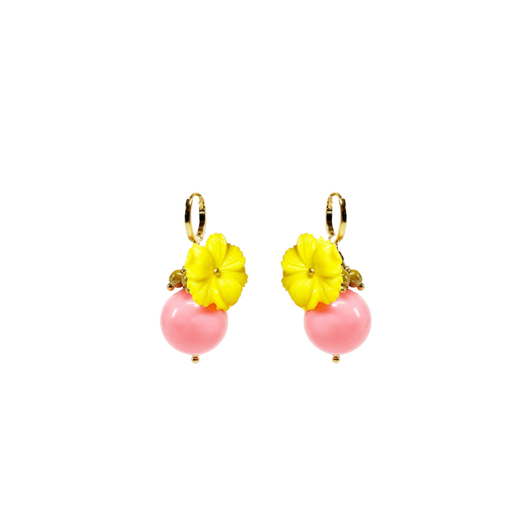 Boucles Oxford Jaune Rose