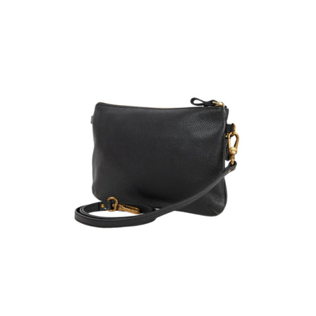 Vicky Black Grained Pouch