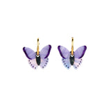 Purple Butterfly Earrings