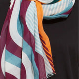 Gamma Blue Brown Scarf