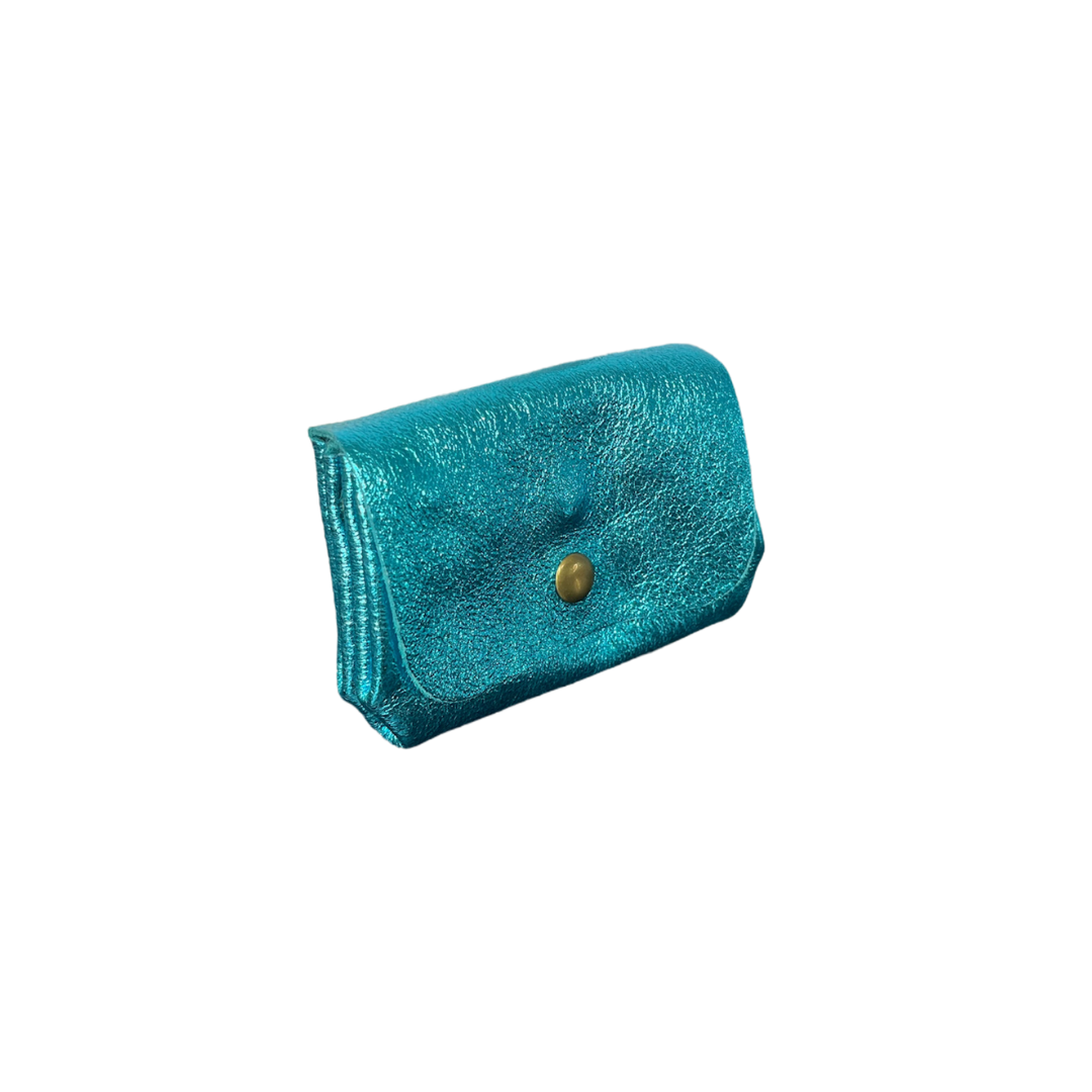 Glitter Turquoise Coin Purse