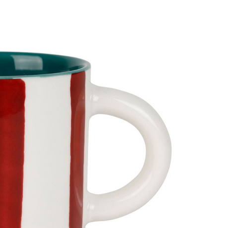 2 Tasses Rayées Bordeaux