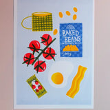 Affiche Breakfast Risograph