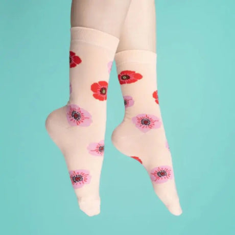 Chaussettes Coquelicots