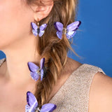 Mini Purple Butterfly Clip