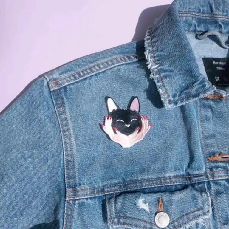 Cuddly Cat Iron-on Patch