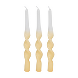 3 Bougies Chandelle Jaune