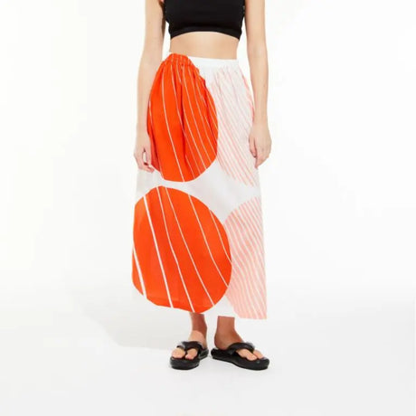 Orange Cinétique Juliette Skirt