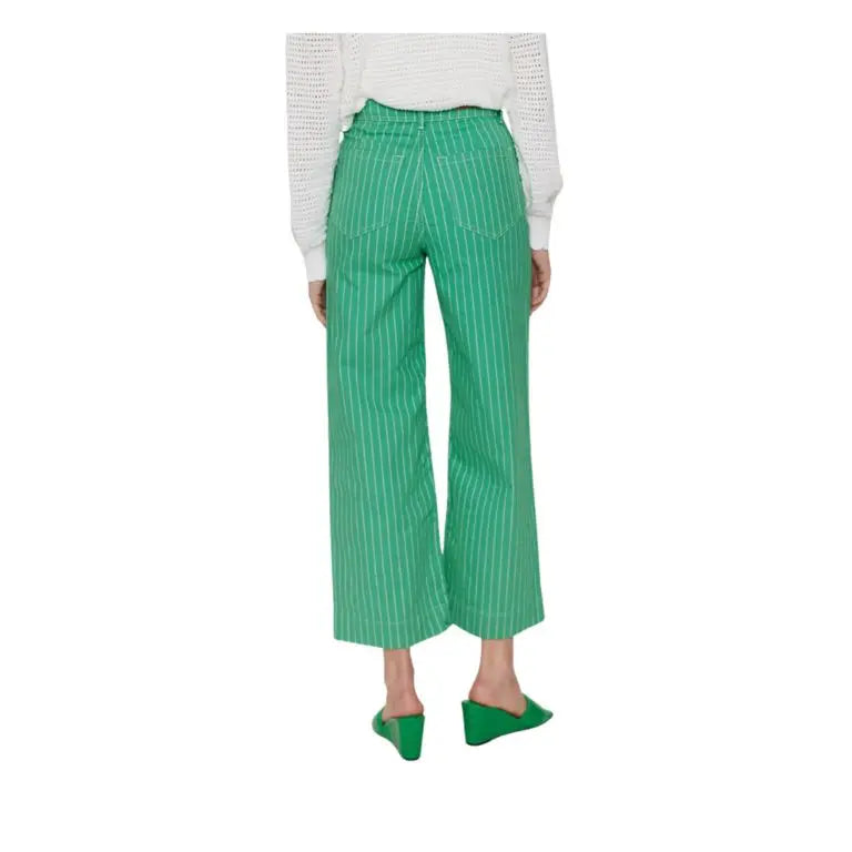 Pantalon Vert Strie