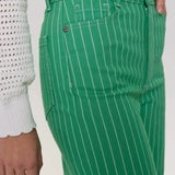 Pantalon Vert Strie