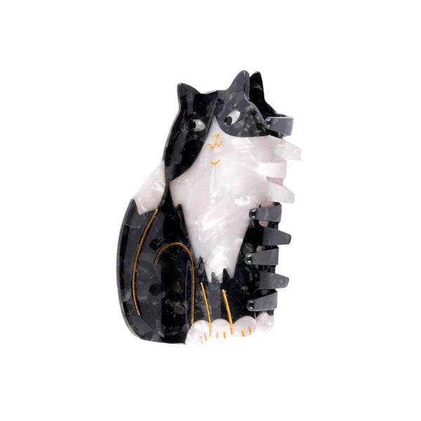 Black White Cat Clip