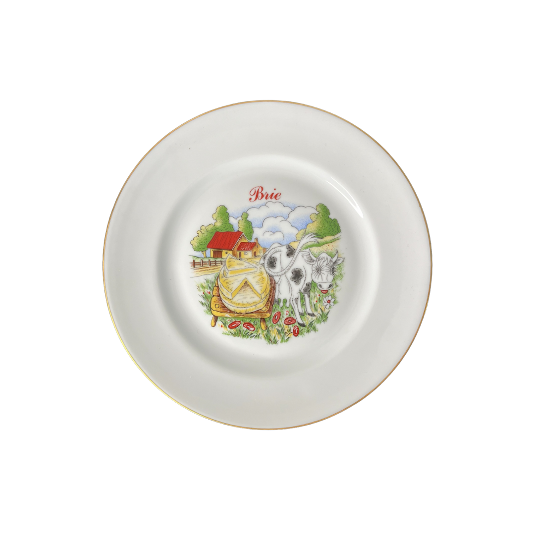 Assiette Brie Vintage 1