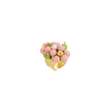 Green Pink Loops Ring