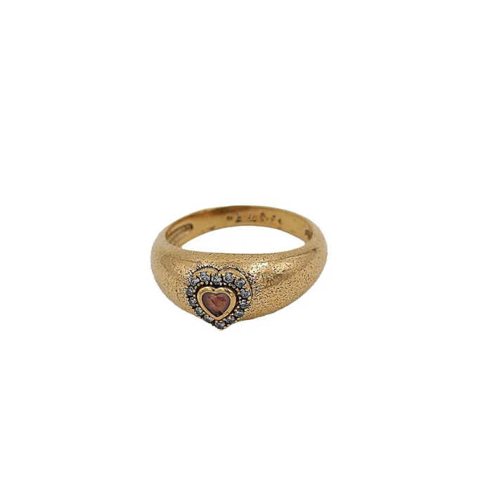 Bague Strass Cœur