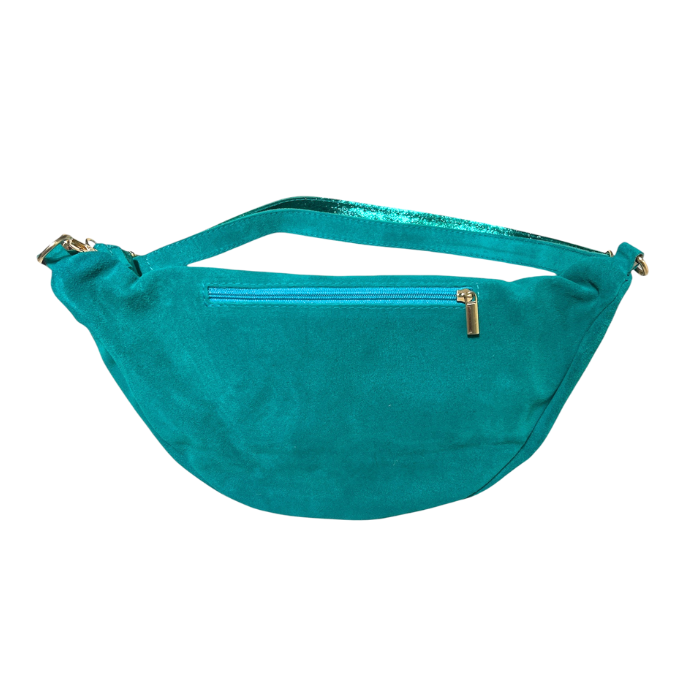 Banane Cuir Nubuck Turquoise L
