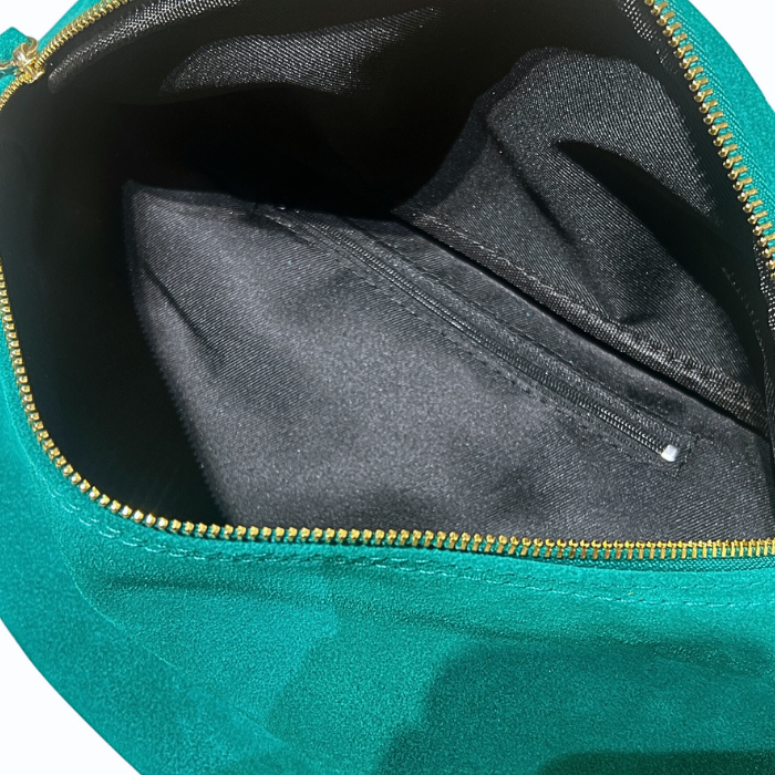 Banane Cuir Nubuck Turquoise L