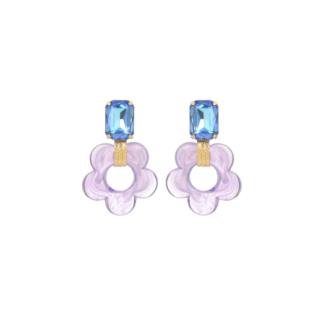 Florem Parma Blue Earrings