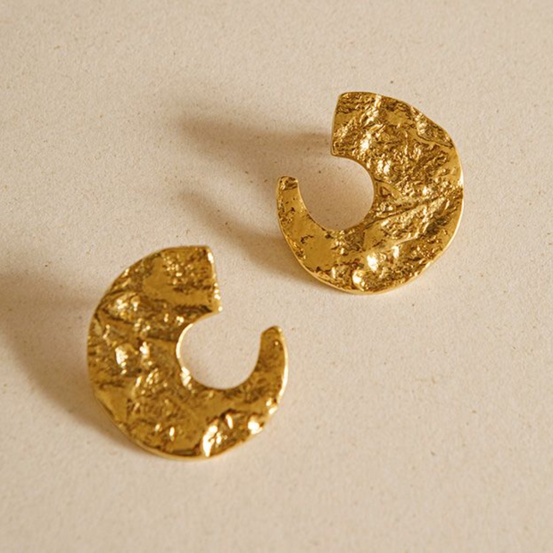 Golden Lunar Earrings