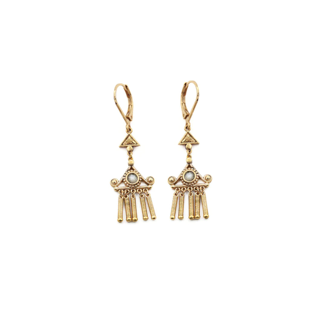 PM Mother-of-Pearl Temple Earrings