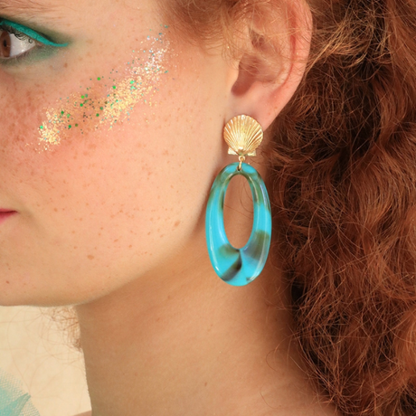 Boucles d'Oreilles Callia Turquoise