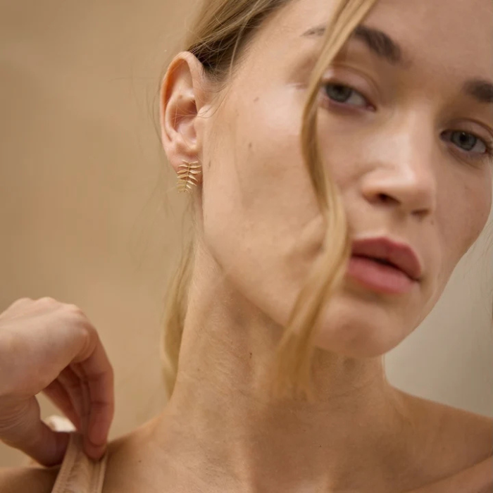 Boucles d'Oreilles Feuillage