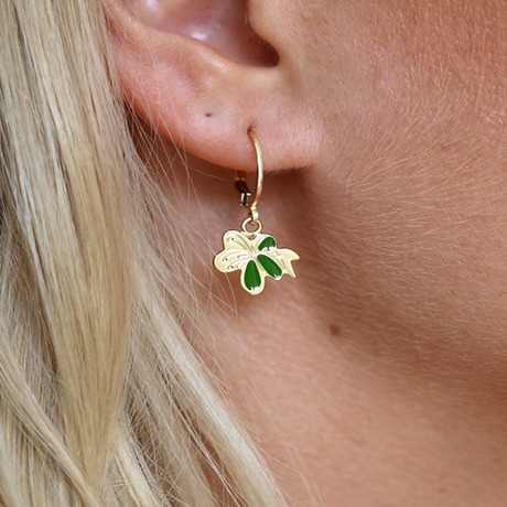 Boucles d'Oreilles Nymphea Emeraude