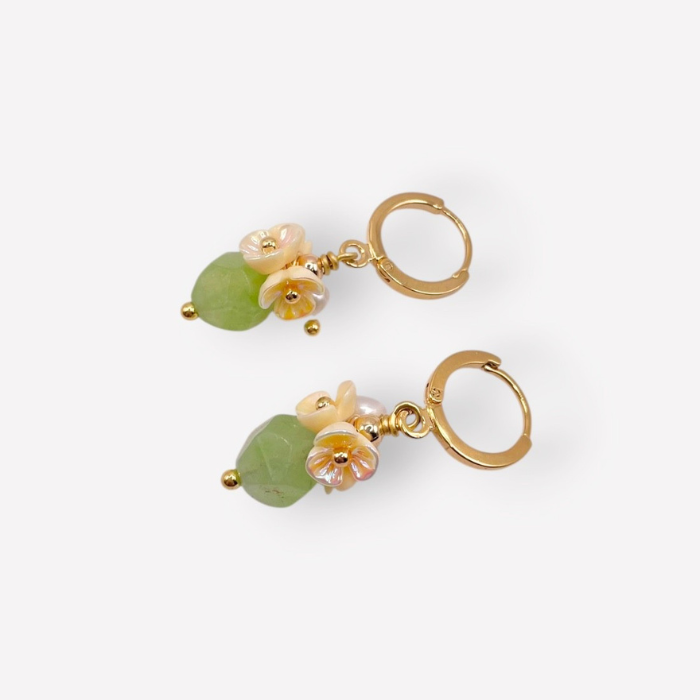 Boucles d'Oreilles Rosa Vert