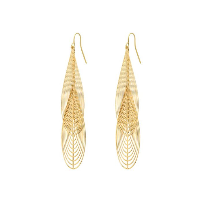 Boucles d'oreilles Double Feuilles