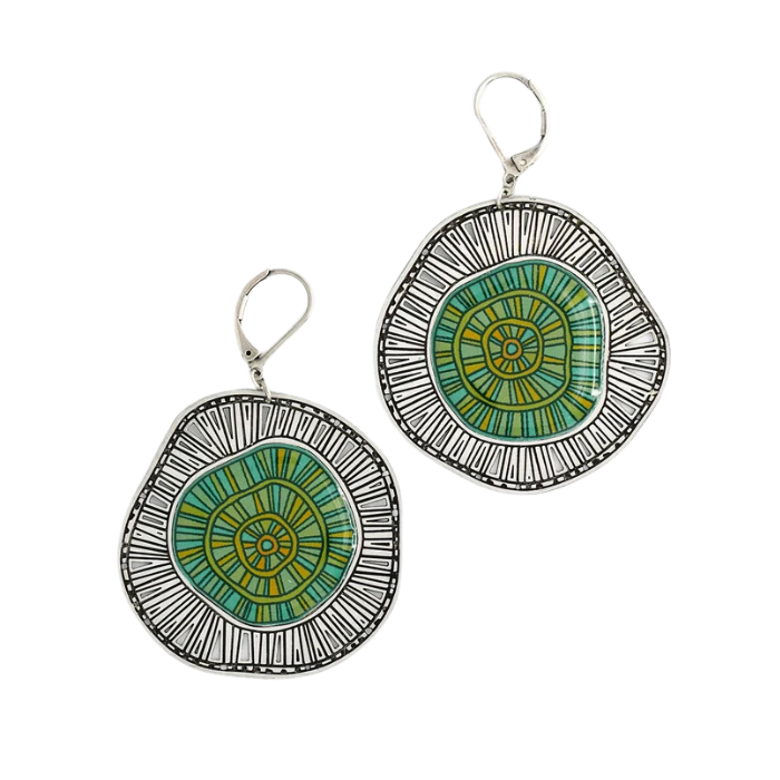 Boucles d'oreilles Elements Argent