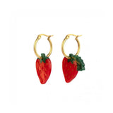 Boucles d'oreilles Fraises