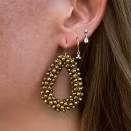 Boucles d'oreilles Goutte Bronze