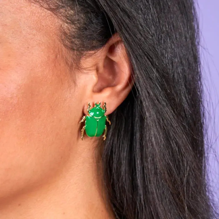 Scarab earrings