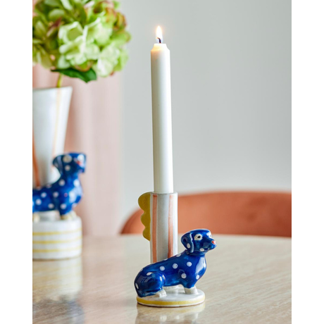 Bougeoir Chien Bleu