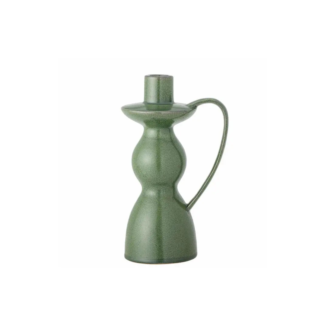 Green Conical Candle Holder