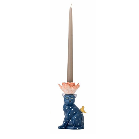 Bougeoir Grand Chat Bleu