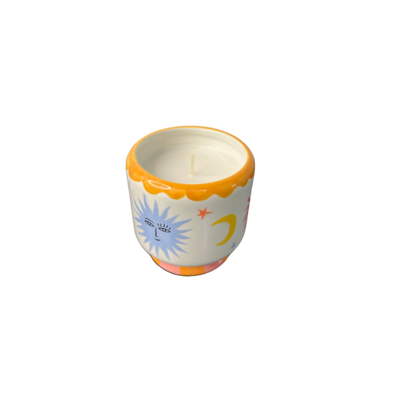 Sun Ceramic Candle