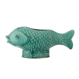 Cache Pot / Vase Poisson Vert