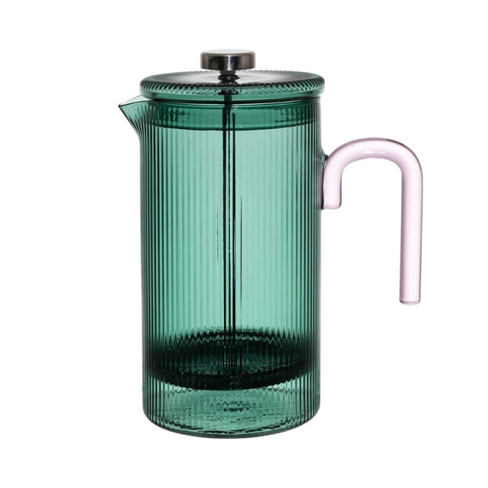 Cafetière Striée Verte