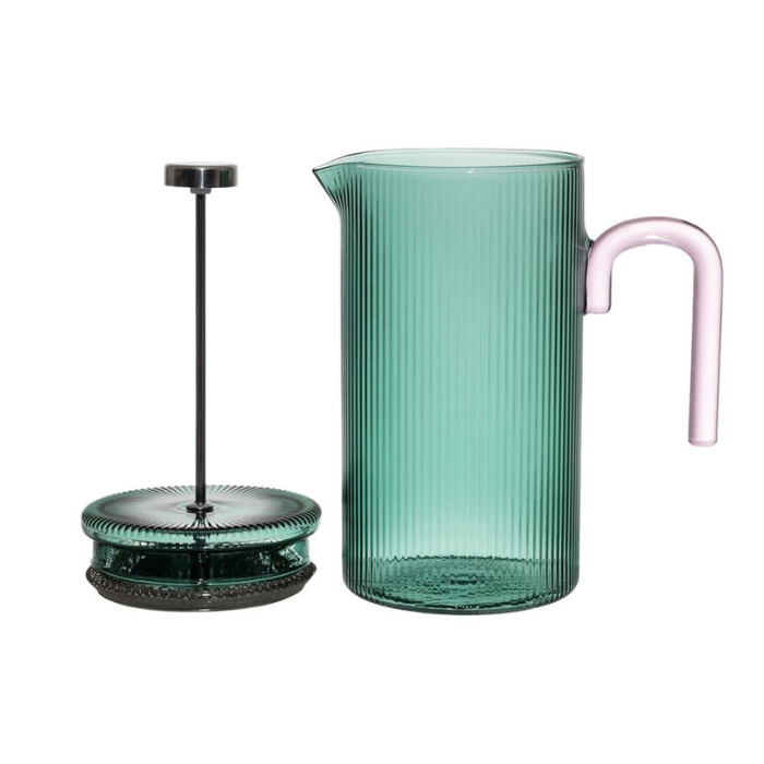 Cafetière Striée Verte