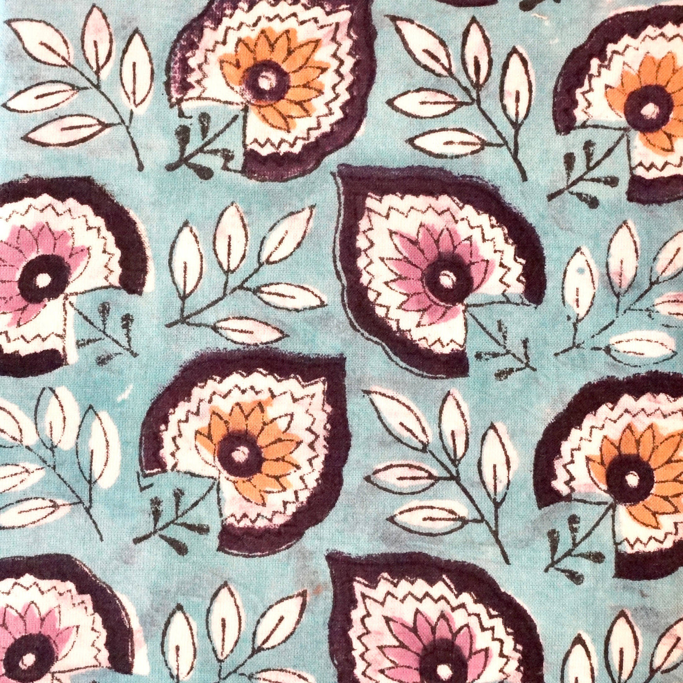 Carnet Fleurs Bleu Ciel