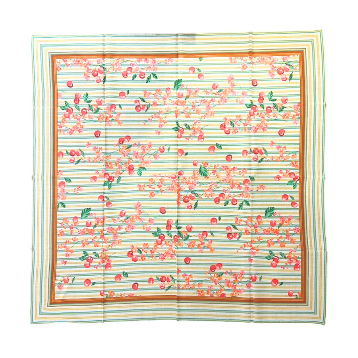 Carré Cerises Vert